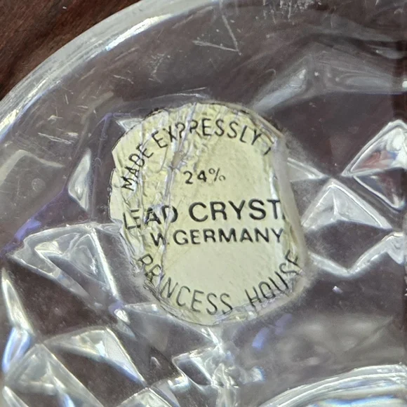 Vintage Lead Crystal Trumpet Vase - Picture 7 of 7